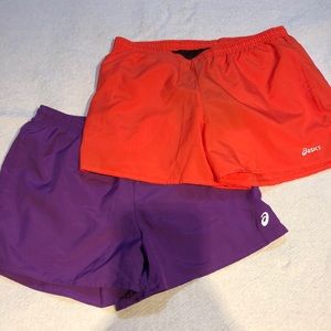 Asics shorts size S (orange and purple)